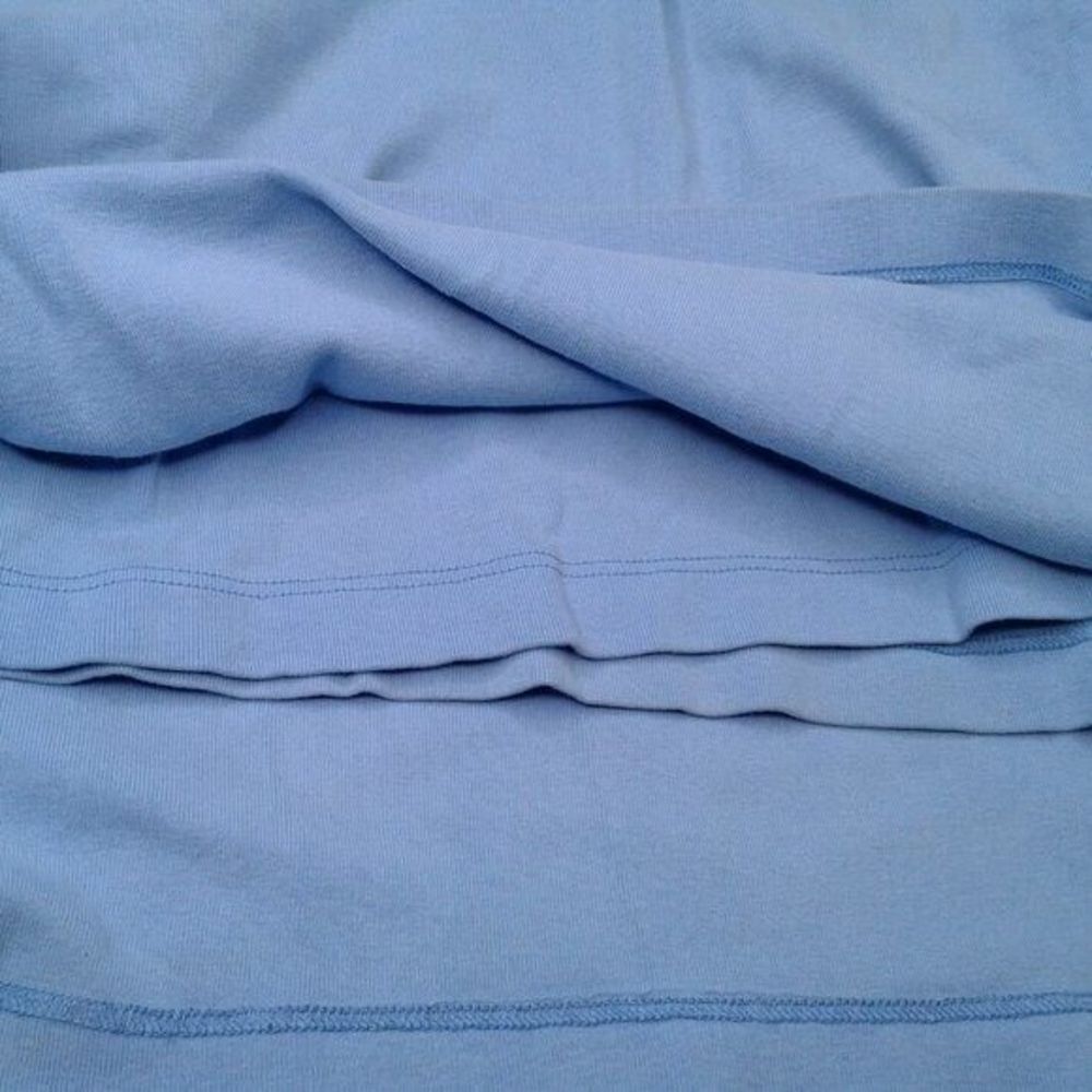 Expressiva Nursingwear Long Sleeve Top Size M Lt. Blue V/Crew Neck Double Layer - Picture 6 of 8